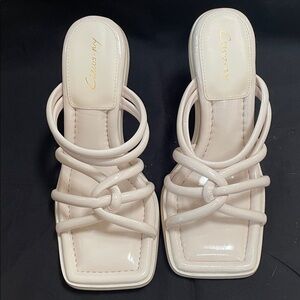 Circus by Sam Edelman Cream Strappy Heels